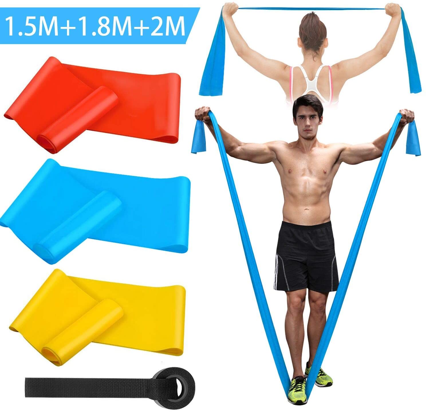 Crossfit Training Gear - Elastyczne taśmy fitness 3 szt. Taśmy