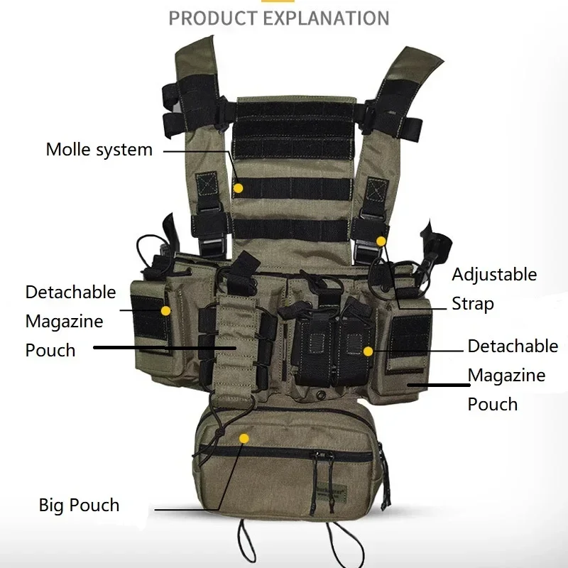 Gear For Crossfit - Kamizelka taktyczna D3CR Chest Rig Multicam