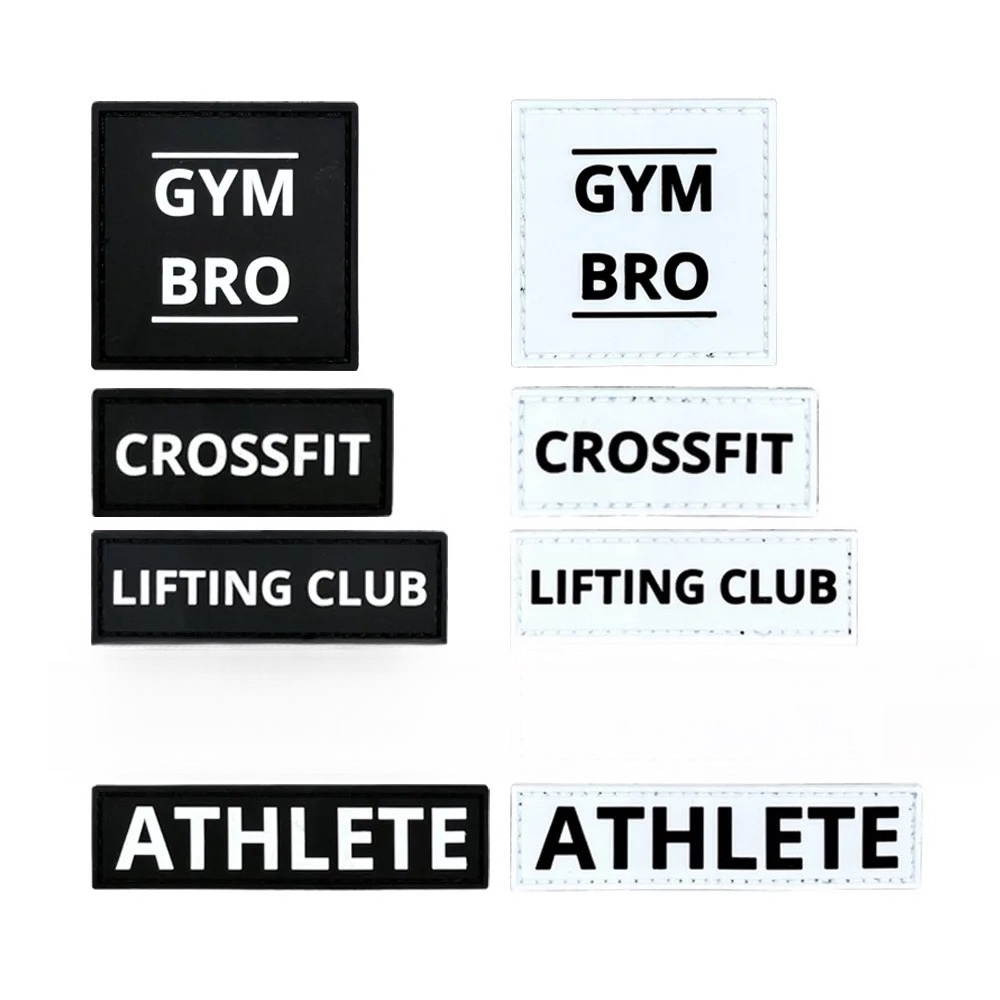 Crossfit Training Gear - Naszywka dla sportowca fitness, PVC, miękka
