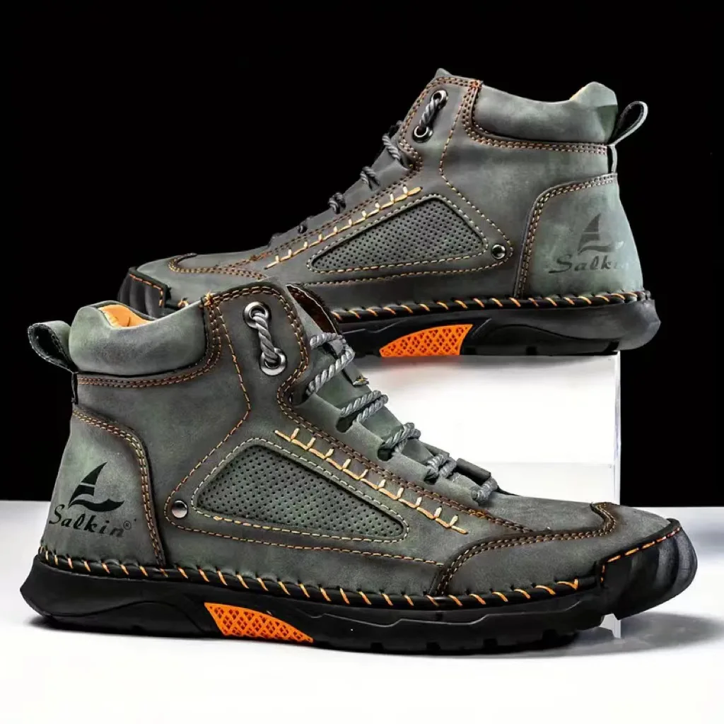 Crossfit Outdoor - Męskie ręcznie szyte buty, duże rozmiary,
