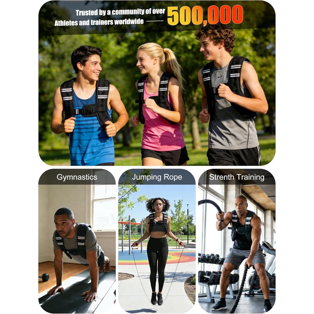 Kamizelka obciążeniowa fitness – Crossfit Weight Vest recenzja i cena